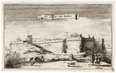 1007316 Gezicht op de schans bij Jutphaas.N.B. De gemeenten Jutphaas en Vreeswijk zijn per 1 juli 1971 samengevoegd tot ...